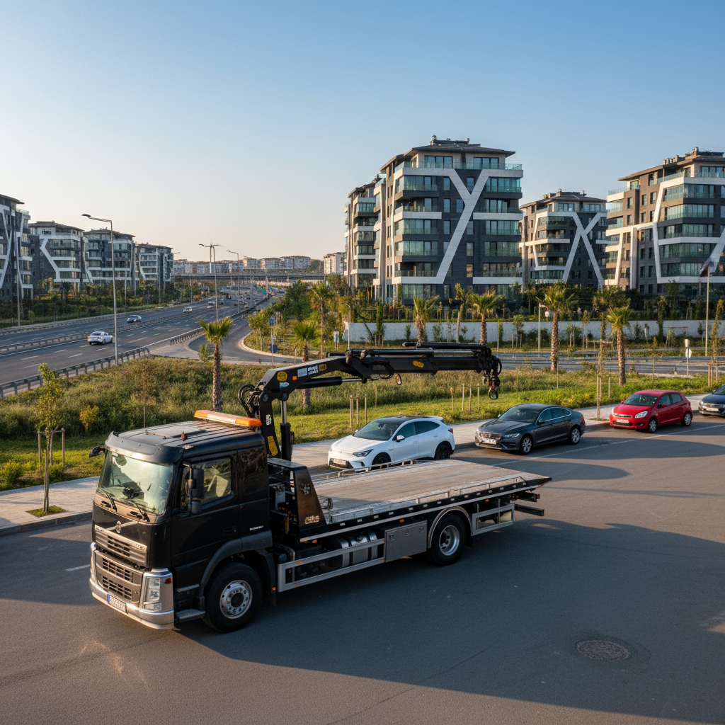 Bahçeşehir'de oto çekici hizmeti