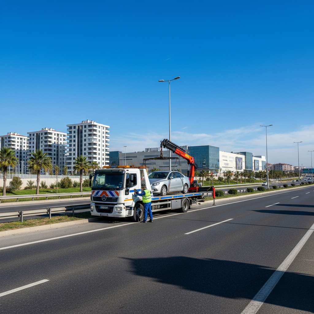 Bahçeşehir'de oto çekici hizmeti