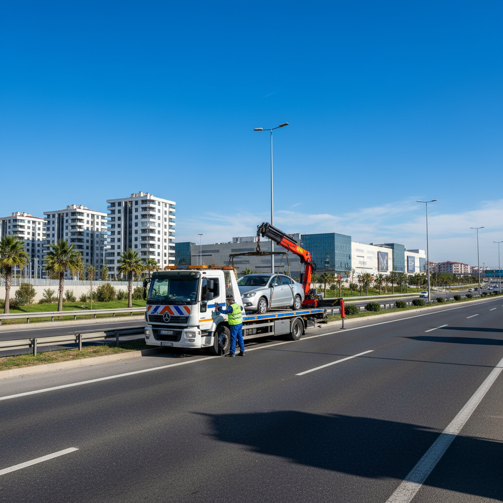 Bahçeşehir'de oto çekici hizmeti