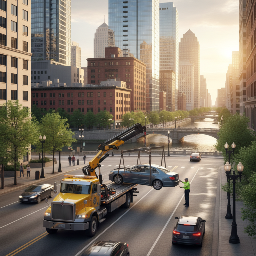 Büyükçekmece oto çekici hizmeti için bir çekici aracı.