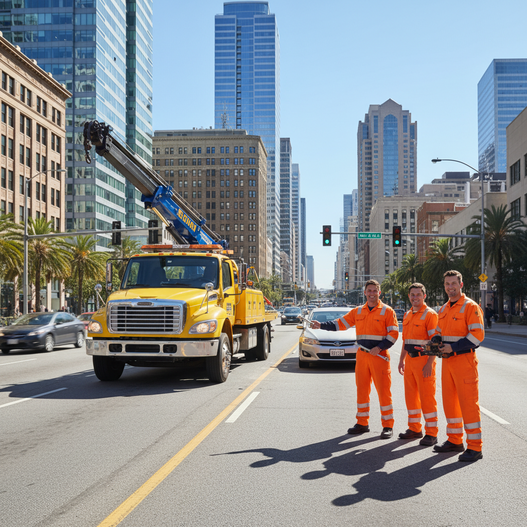 Gürpınar oto çekici hizmeti için hazır bekleyen bir çekici aracı.
