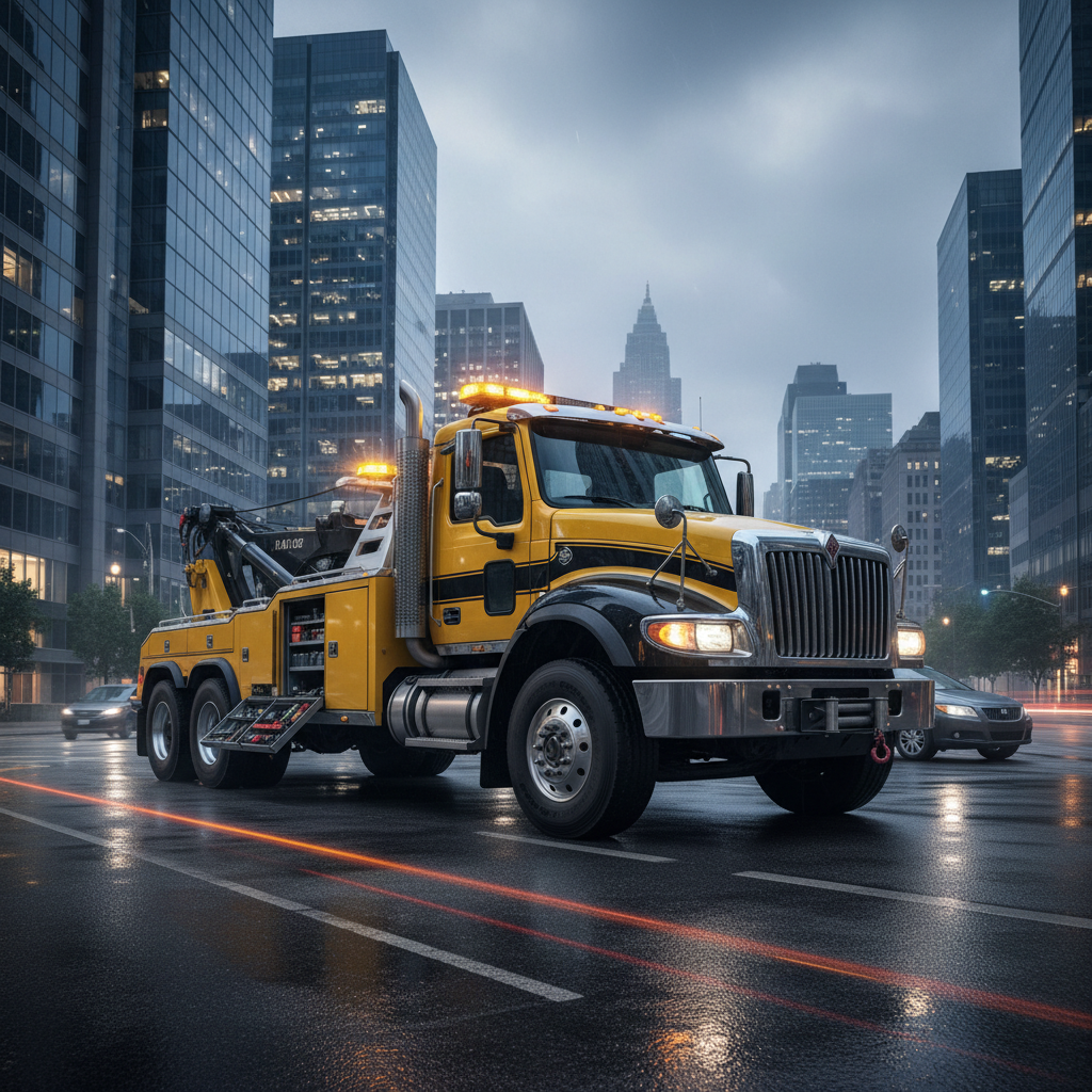 Hadımköy'de bir oto çekici aracı